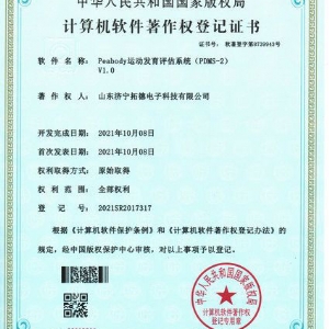Peabody運(yùn)動(dòng)發(fā)育評(píng)估系統(tǒng)(PDMS-2)軟件著作權(quán)